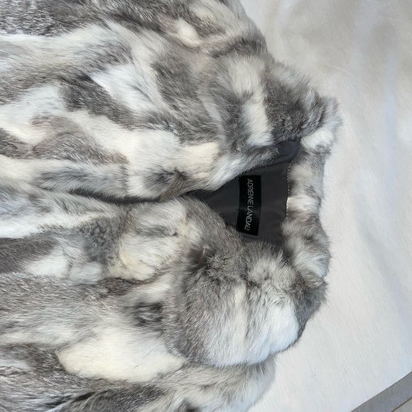 Adrienne Landau real rabbit fur coat perfect condition size S - Picture 5 of 14